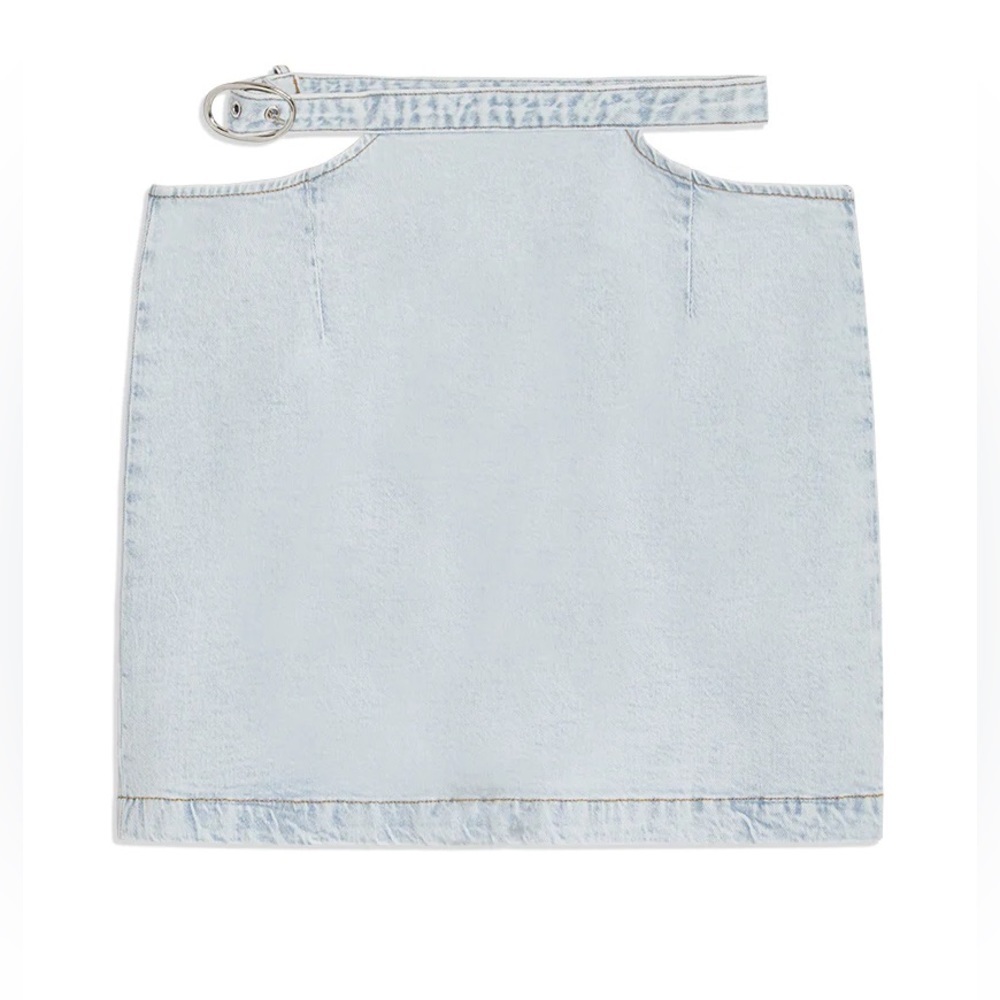 NWT WeWoreWhat Indigo Comfort Cut Out Skirt - Picture 5 of 7